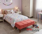 wi̇nflex çok amaçli dekorati̇f puf –(38 x 100cm) somon pembe renk