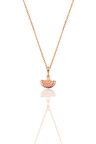 Gümüş rose minimal midye modeli kolye SGTL12385MIDYE