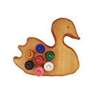 Boncuk Dizme Oyunu Ahşap Kuğu