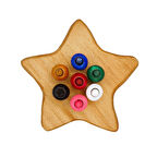 Boncuk Dizme Oyunu Ahşap Yıldız