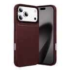 Apple İphone 18 Pro Auto Focus Karbon Kapak - Bordo