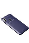 Newface Samsung Galaxy A11 Kılıf Auto Focus Karbon Kapak - Lacivert
