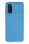 Newface Samsung Galaxy S20 Kılıf Nano İçi Kadife Silikon - Mavi
