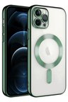 Newface İphone 14 Pro Max Kılıf Kross Magneticsafe Kapak - Koyu Yeşil