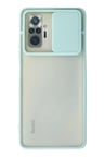 Newface Redmi Note 10 Pro Kılıf Palm Buzlu Kamera Sürgülü Silikon - Turkuaz