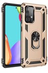 Newface Samsung Galaxy A52 Kılıf Sofya Yüzüklü Silikon Kapak - Gold