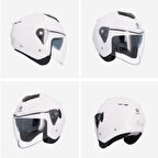 SHIRO KASK 100285 JET&OFC IBIZA M.C SUNVIZOR BEYAZ