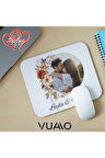 Kişiye Özel Fotoğraflı ve İsimli Mouse Pad 21x17 cm, Kaymaz Taban - Resim Baskılı Mousepad