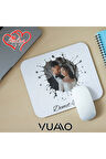 Kişiye Özel Fotoğraflı ve İsimli Mouse Pad 21x17 cm, Kaymaz Taban - Resim Baskılı Mousepad