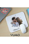 Kişiye Özel Fotoğraflı ve İsimli Mouse Pad 21x17 cm, Kaymaz Taban - Resim Baskılı Mousepad