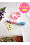 2Lİ SET ROKET SİLGİ YUMURTLAYAN VE LASTİKLİ TOKA AKSESUARLI HEDİYE KIZ ÇOCUK GENÇ PEMBE