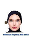 SİLİKONLU DÜZ BONE KAYMAYAN TESETTÜR HİJAB İÇ BONE DİKİŞSİZ SİYAH