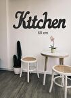 Kitchen Duvar Yazısı Mutfak Dekorasyonu Ahşap Mdf KİTCHEN YAZI