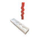 Zigzag Uzun Mum Kalıbı ( Silikon ) 1 Adet