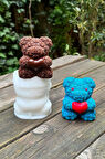 Teddy Bear Göl Dokulu Büyük Tekli Silikon Mum Kalıbı