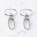 Leyloş 2,5x4 Cm 2 Li Makrome Anahtarlık Kancası