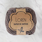 Leyloş Natural Cotton Kahverengi El Örgü İpi - R069