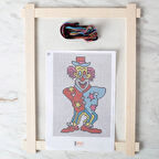 Leyloş Etamin İşleme Panosu Kiti Palyaço - Kod:216