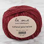 Leyloş Natural Jute Twine 100 Gr Bordo Jüt İp - L211 - 34105