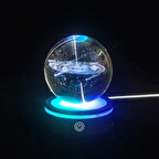 Usb'li Gezegenler Tasarımlı Dönen Cam Küre