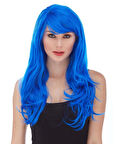 Mavi Renk Parti Peruğu