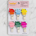 Leyloş Dekoratif Ev Desenli Mandal 6 Lı