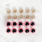 Leyloş 14 Mm Pembe 5 Çift Amigurumi Göz