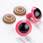 Leyloş 18 Mm Pembe 5 Çift Amigurumi Göz