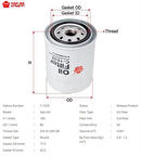 Sakura C1539 Yağ Filtresi.Japon DMAx(TFR TFS) 2.5 DITD 02-05 8973099270