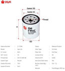 Sakura C17390 Yağ Filtresi Japon B2500(Un) Ranger(Er) 2.5 TD 99-06 2.5 TD 98-05 WLY314302