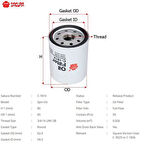 Sakura C1814 Yağ Filtresi.Japon Micra(K11 K12) Note(E11) 1.4 06-13 1.0 1.3 1.2 1.4 92-9 1520870J00