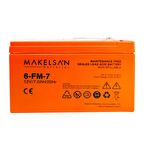 MAKELSAN 12V 7Ah, Bakımsız, Kuru Akü. UPS için Uygundur.