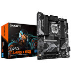 GIGABYTE B760 GAMING X GEN5, 4xDDR5, 3xM.2, DP, HDMI, Type-C, 13-14.Nesil, LGA1700 Soket, GAMING Anakart