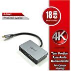  (Q-THV2) TYPE-C TO HDMI/VGA CEVIRICI