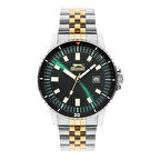 Slazenger SL.09.2205.1.04 Erkek Kol Saati | Çift Tonlu Çelik Kordon, Koyu Yeşil Kadran