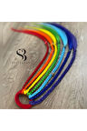 Gökkuşağı Afrika Örgülü Çocuk Tokası 7 Li