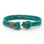 TURKUAZ MAVİ ÇAPALI ERKEK BİLEKLİK BT163