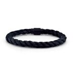 SİYAH HALAT MIKNATIS KLİPS ERKEK BİLEKLİK BT228