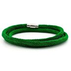 ÜÇ SIRA SARMA MANYETİK KLİPS YEŞİL RENK ERKEK BİLEKLİK BT467