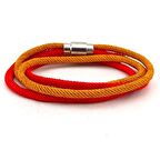 SARI KIRMIZI SARMA MIKNATISLI KLİPS ERKEK BİLEKLİK BT627