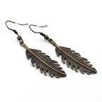 SALLANTILI RETRO YAPRAK KADIN KÜPE E358