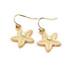 DENİZ YILDIZI YANAR DÖNER TAŞLI KADIN KÜPE EX039