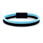 MAVİ SİYAH İKİ SIRALI MANYETİK KLİPS ERKEK BİLEKLİK M014F