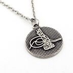 OSMANLI TUĞRASI METAL MADALYON ERKEK KOLYE Q0167