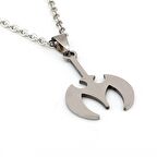 VİKİNG SAVAŞÇI BALTASI PASLANMAZ ÇELİK ERKEK KOLYE Q0266