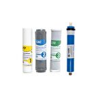 Açık Kasa Su Arıtma Cihazı Dörtlü Filtre Seti (Üçlü Ön Filtre + Vontron Ters Ozmos Membran)