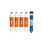 Waterlife Uyumlu Tak Çevir Su Arıtma Filtre Seti 5 Aşamalı Tam Takım (Vontron 75 Gpd Membran Dahil)