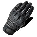 Venom 8010 Soft Motosiklet Eldiveni Deri Detay Siyah