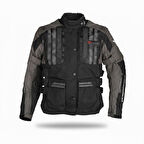 Venom Tourex 4 Mevsim Motosiklet Montu Siyah Gri