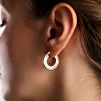 İstiridye Altın Küpe 14 Ayar 2,0 cm